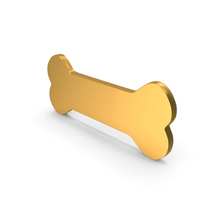Bone Icon Gold PNG & PSD Images