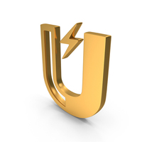 Magnet Tool Icon Gold PNG & PSD Images