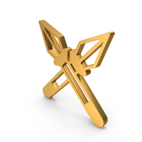 Crossed Spears Symbol PNG & PSD Images