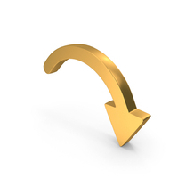 Down Semi Circular Arrow PNG & PSD Images