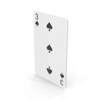 Playing Card Three Of Spades PNG & PSD Images