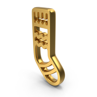 Christmas Sock Gold Symbol PNG & PSD Images