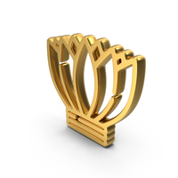 Lotus Flower Gold symbol PNG & PSD Images