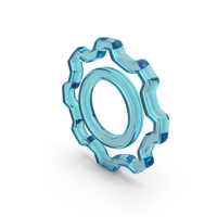 Cogwheel Glass Symbol PNG & PSD Images