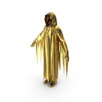 Hooded Costume Gold PNG & PSD Images