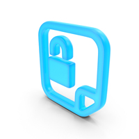 Lock File Glowing Symbol PNG & PSD Images