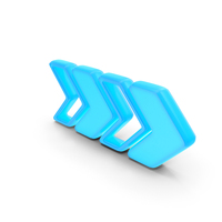 Right Arrow Glowing Symbol PNG & PSD Images
