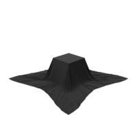 Product Pedestal Covered With Black Cloth PNG & PSD Images