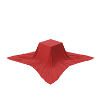 Product Pedestal Covered With Red Cloth PNG & PSD Images
