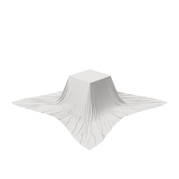 Product Pedestal Covered With White Cloth PNG & PSD Images