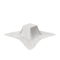 Product Pedestal Covered With White Silk PNG & PSD Images