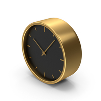 Gold Clock PNG & PSD Images