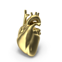 Gold Heart PNG & PSD Images