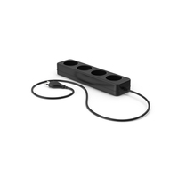 Electric Extension Socket Black PNG & PSD Images