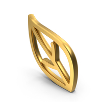 Leaf Gold Symbol PNG & PSD Images