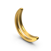 Moon Gold Symbol PNG & PSD Images