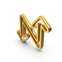 Zigzag Gold Symbol PNG & PSD Images