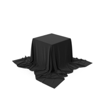 Display Podium Covered With Black Cloth PNG & PSD Images