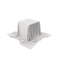 Display Podium Covered With White Cloth PNG & PSD Images
