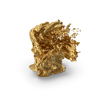 Molten Gold Splash PNG & PSD Images