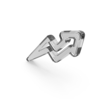Arrow Going Up Glass Symbol PNG & PSD Images