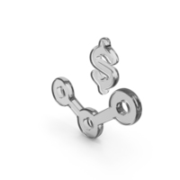 Dollar Graph Glass Symbol PNG & PSD Images