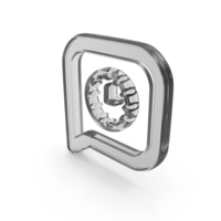Late Work Chat Glass Symbol PNG & PSD Images