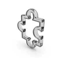 Puzzle Piece Glass Symbol PNG & PSD Images