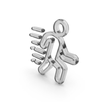Running Man Glass Symbol PNG & PSD Images