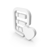 Favourite Check List White Symbol PNG & PSD Images