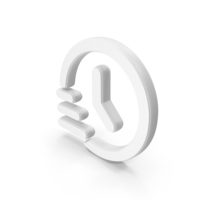 Rush Time White Symbol PNG & PSD Images