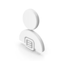 User Info White Symbol PNG & PSD Images