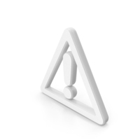 Warning Sign White Symbol PNG & PSD Images