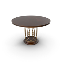 Avalon Heights - Neo Deco Pedestal Table PNG & PSD Images