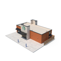 Starbucks Shop Building PNG & PSD Images