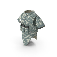 Tactical Military Vest Grey Camo PNG & PSD Images