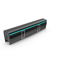 Futuristic Passenger Wagon Black PNG & PSD Images