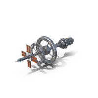 Sci-Fi Interplanetary Space Station PNG & PSD Images