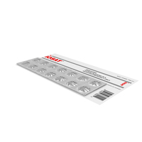 Iodine Potassium Tablets in Blister with Card PNG & PSD Images
