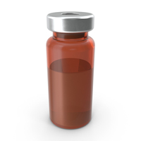 Borosilicate Glass Serum Vial PNG & PSD Images