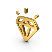 Diamond Gold Symbol PNG & PSD Images