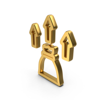 Fund Raising Gold Symbol PNG & PSD Images
