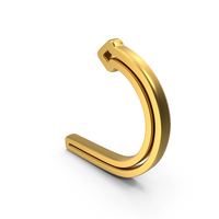 Reverse Arrow Gold Symbol PNG & PSD Images