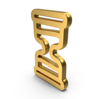 Sand Clock Gold Symbol PNG & PSD Images