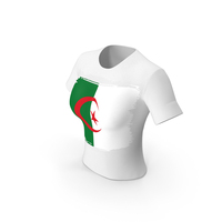Algeria Country Flag Paint On T Shirt Women PNG & PSD Images