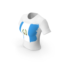 Guatemala Country Flag Paint On T Shirt Women PNG & PSD Images