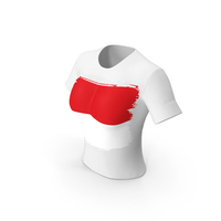 Monaco Country Flag Paint On T Shirt Women PNG & PSD Images