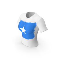 Somalia Country Flag Paint On T Shirt Women PNG & PSD Images