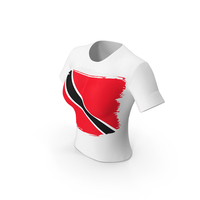 Trinidad And Tobago Country Flag Paint On T Shirt Women PNG & PSD Images