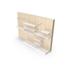Store Furniture Wall Mounted Clothing Stand PNG & PSD Images